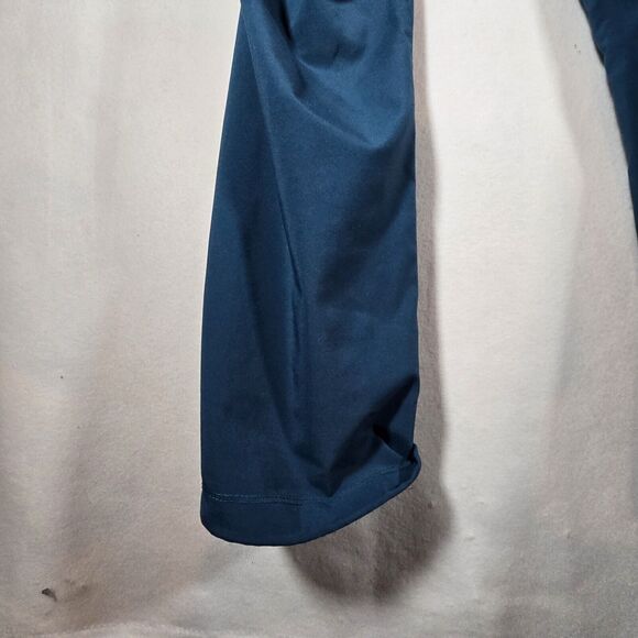 Womens Blue/green 2XL Scrub Pants Slim Flat Front Waisted Pants Slit Ankle - Picture 10 of 12